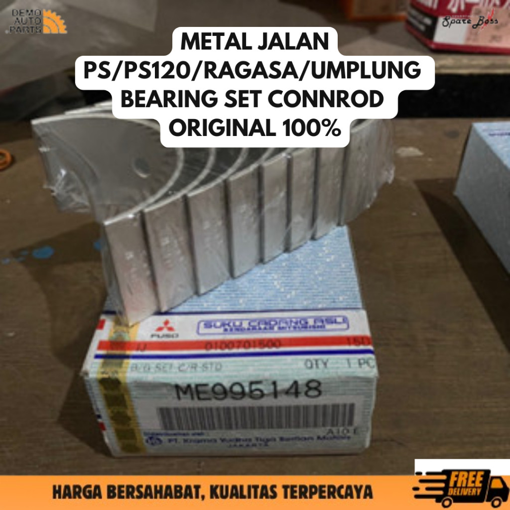 METAL JALAN PS/PS120/RAGASA/UMPLUNG BEARING SET CONNROD ORI KTB