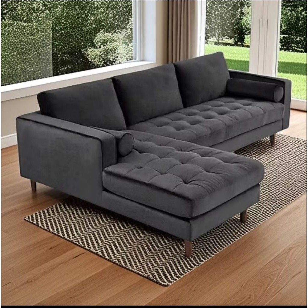 Sofa Dahlia L Slonjor Minimalis , SOFA MALANG, SOFA KEKINIAN