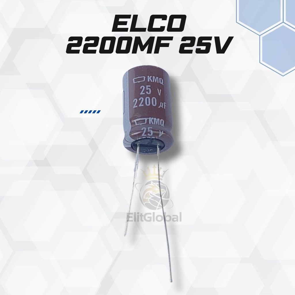 ELCO 25V 2200UF High Ripple Current - Untuk Sistem Audio Professional