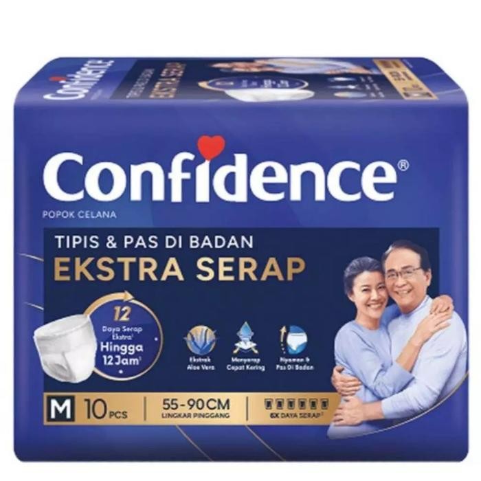 Confidence  Pampers Dewasa Celana Ekstra Serap Slim& Fit - Putih, M