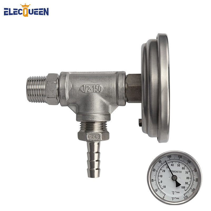 In-line Thermometer Monitor,Brew Plate Chiller Monitor,Homebrew Beer Plate Chiller Mash Tun Monitor,
