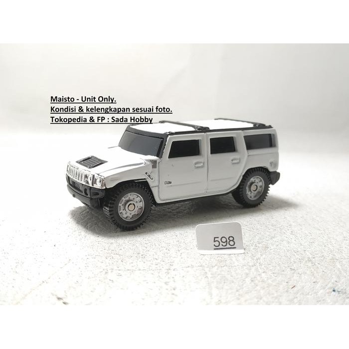 DCT... Diecast Maisto Hummer H2 Putih Unit Only