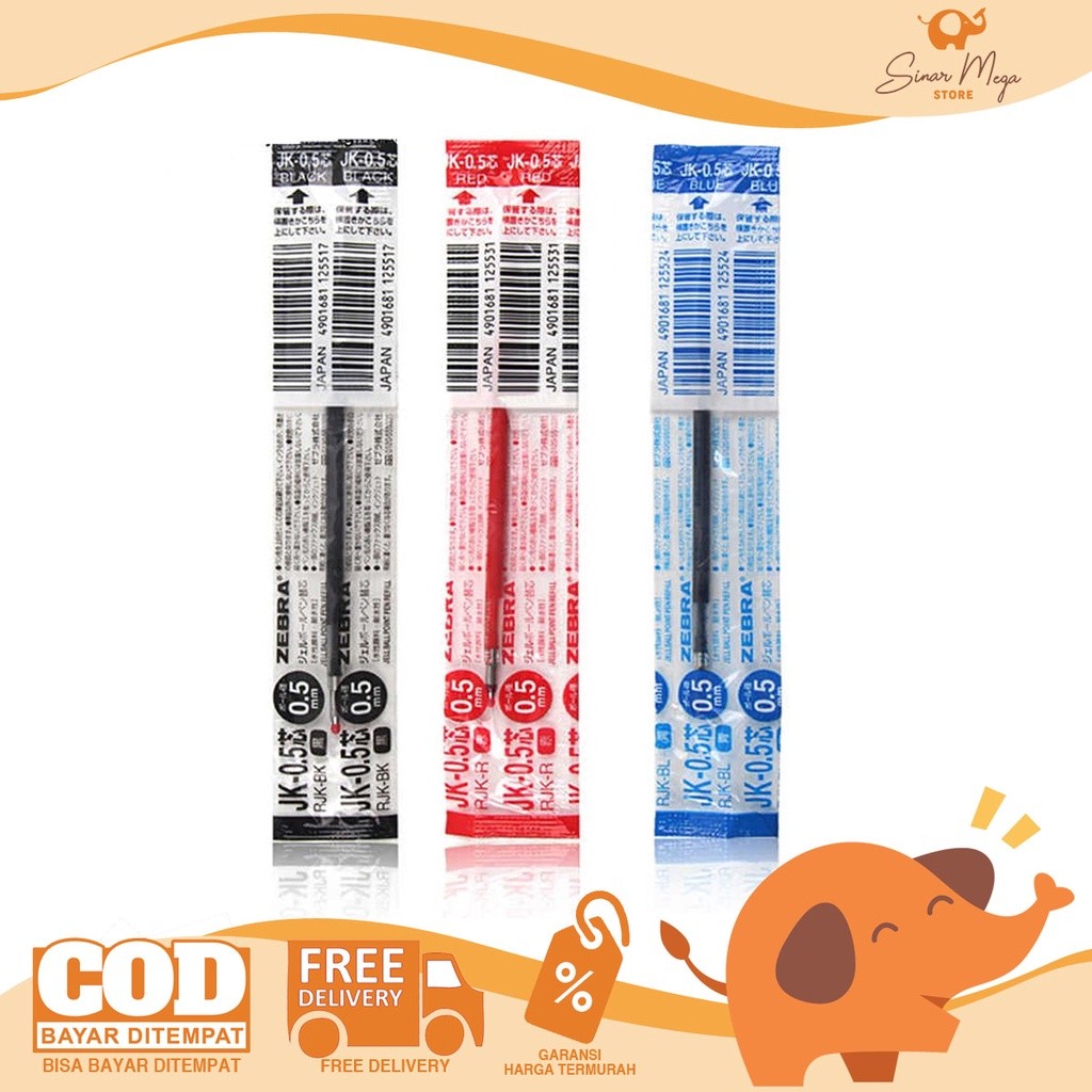 Zebra Refill Isi Sarasa Seri JK / Refill Sarasa 3+S