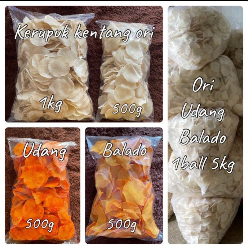 TERLARIS KERUPUK SARI  KENTANG ORIGINAL MENTAH SUPER MEKAR 200 gram ASLI batu malang