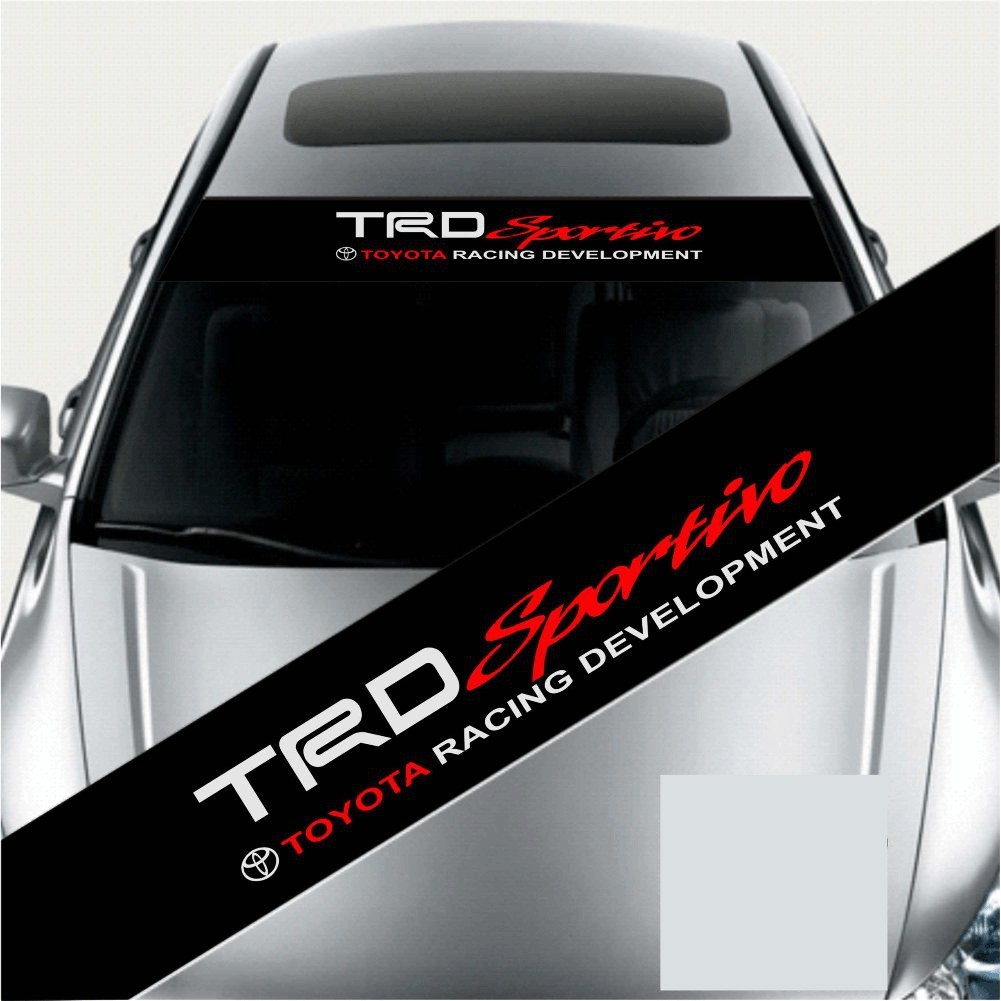 Sticker Mobil Stiker Kaca Depan Trd Sportivo