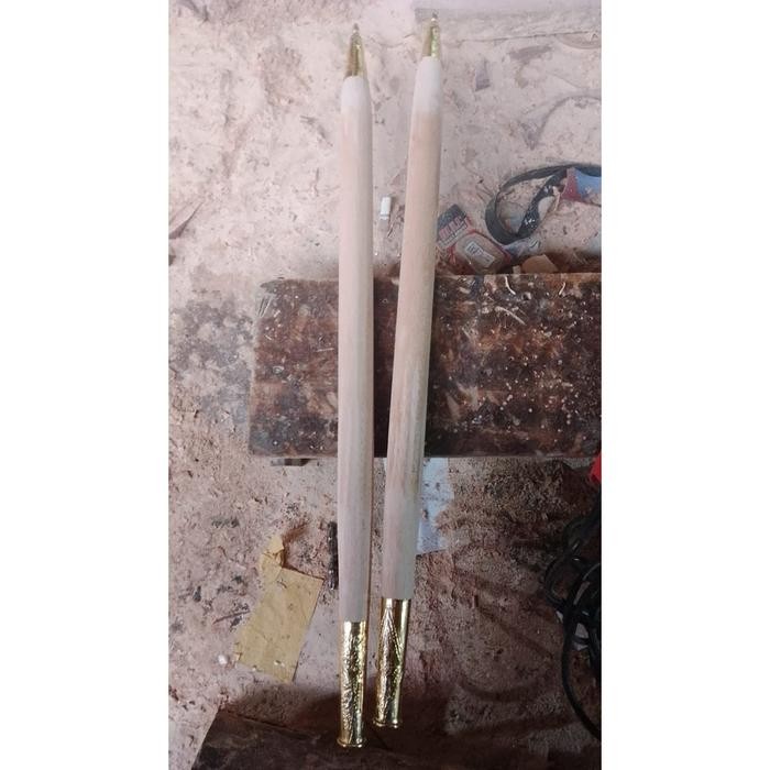 scan tombak deder tombak kayu ulir besar tunjung kuningan bk Keris sengkelat majapahit mataram karto