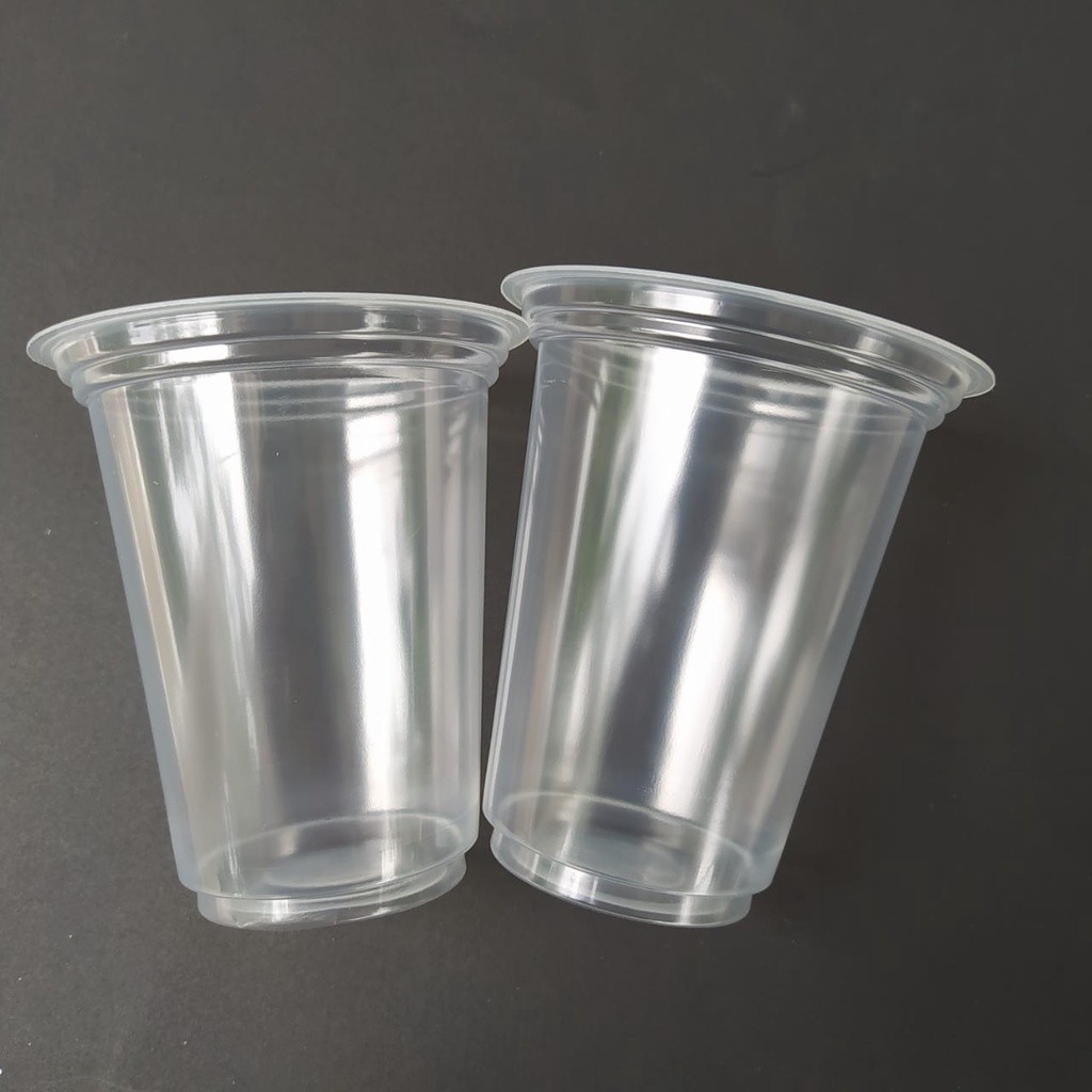 cup 12oz datar 7gr tebal gelas plastik pp GOCUP