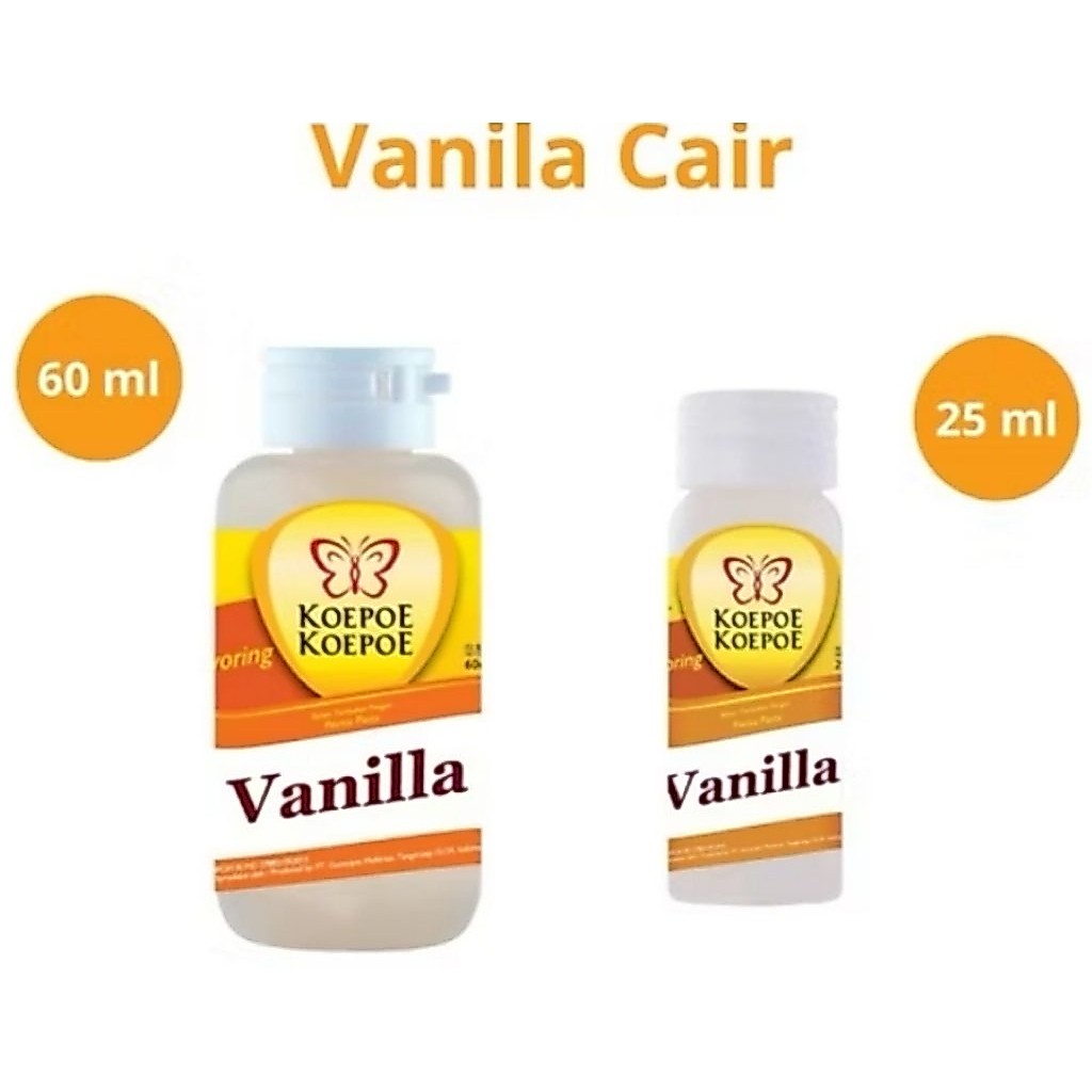 Perisa Vanila Vanilla Vanili Cairan Kupu-Kupu Koepoe-Koepoe