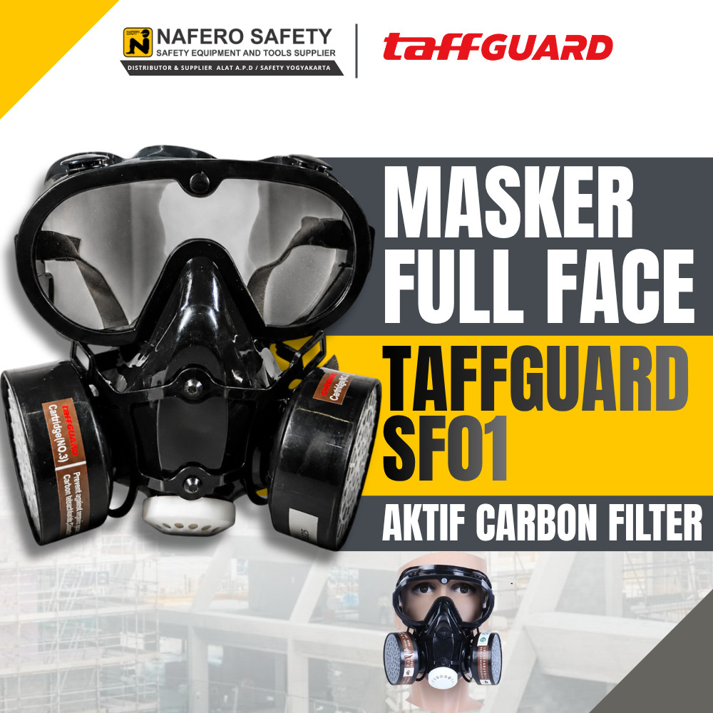 Respirator Gas Full Masker Respirator Gas Full Face Anti Debu Kimia Model SF01 Full Face Anti-Dust C