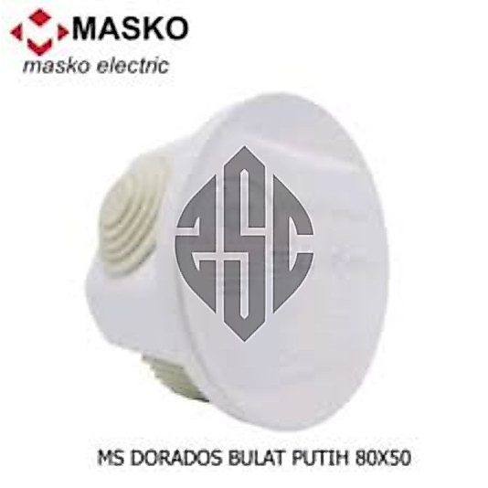 DORADOS DURADUS BULAT PLASTIK MERK MASKO 80 X 80 X 50 MM PUTIH