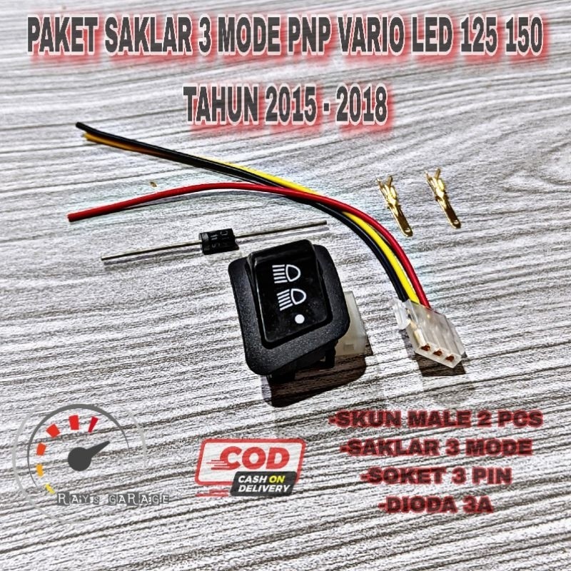 COD PAKET LENGKAP SAKELAR SAKLAR 3 MODE HONDA VARIO 125 VARIO 150 LED BERKUALITAS