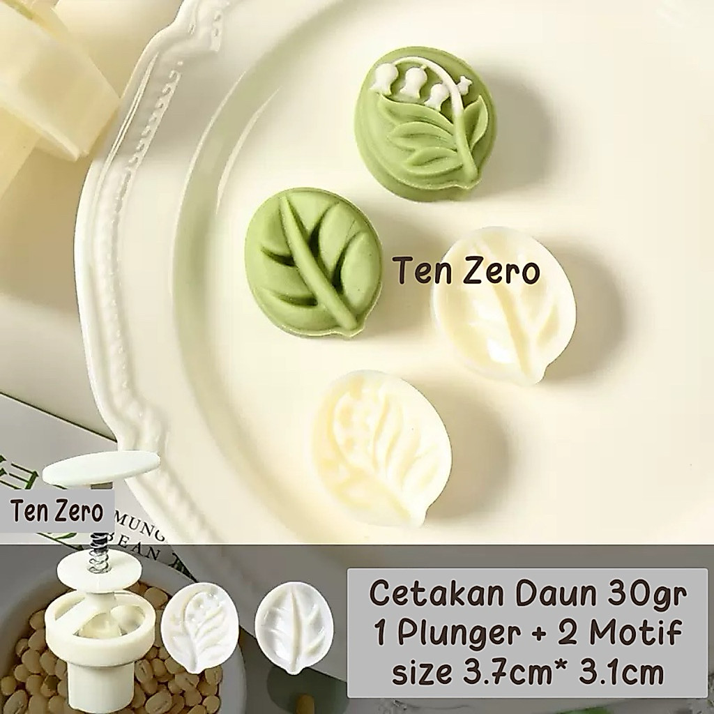 Cetakan Mini 30gr Daun Bunga Cetakan Mooncake Nastar