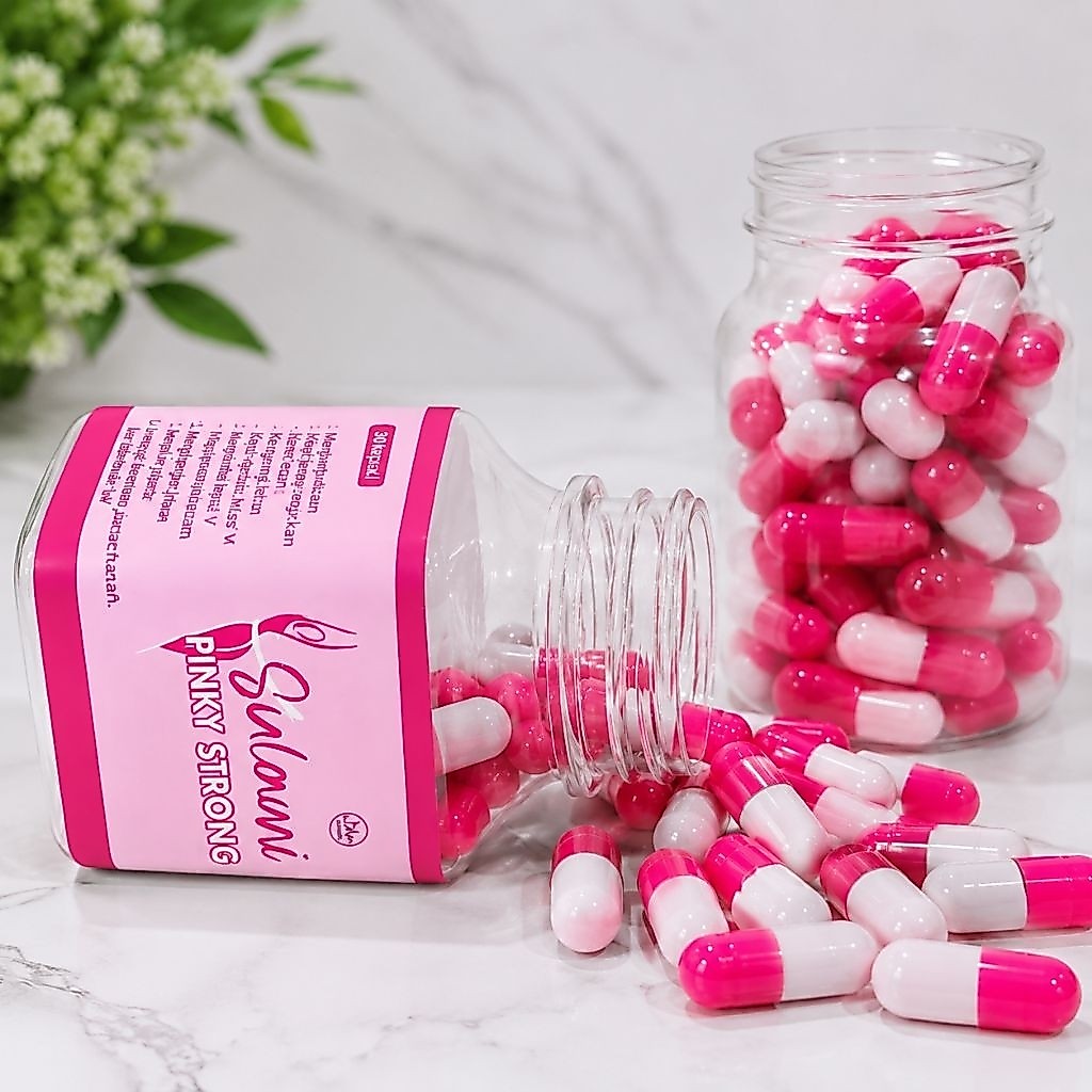 <COD>Pelangsing Sulami Pinky Kapsul Slimming Herbal 100% Original, Obat Diet herbal Penurun Berat ba