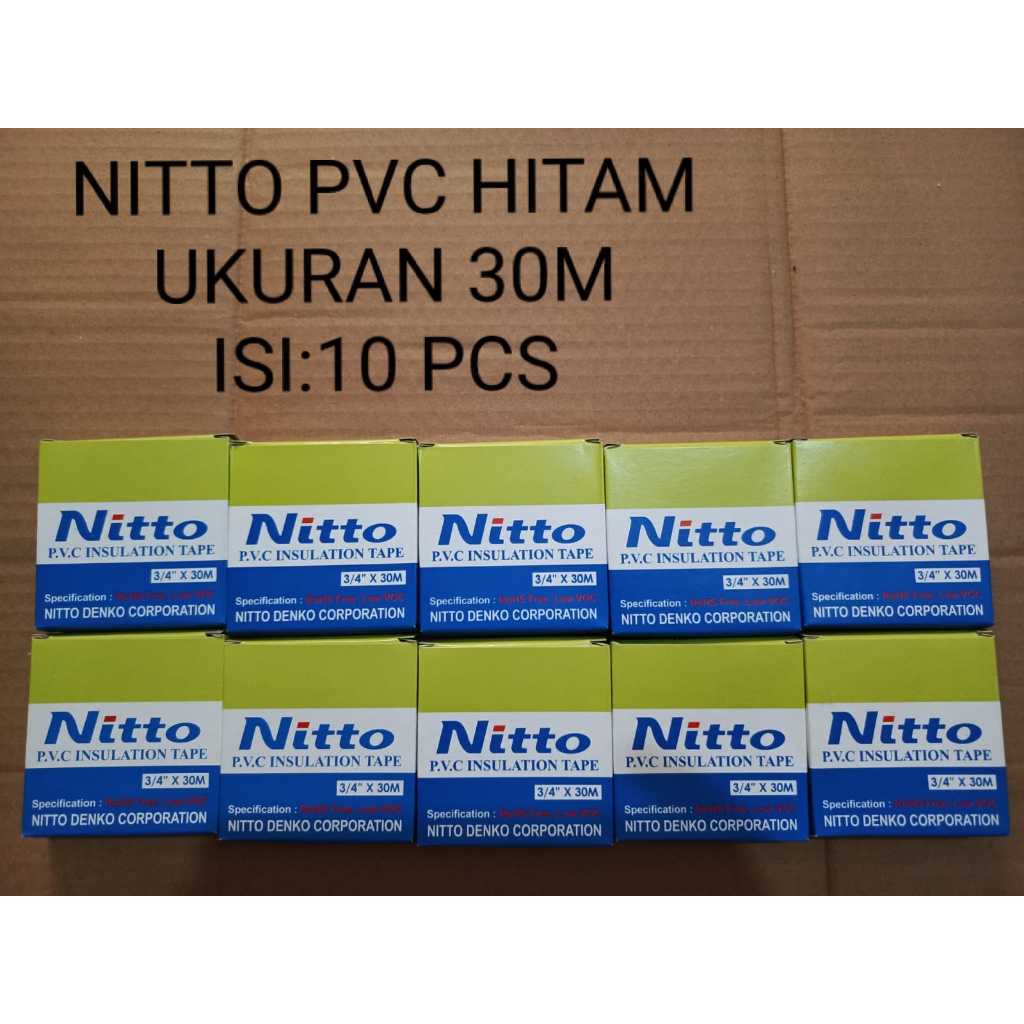 Terbaru PAKET GROSIR ISOLASI NITTO HITAM