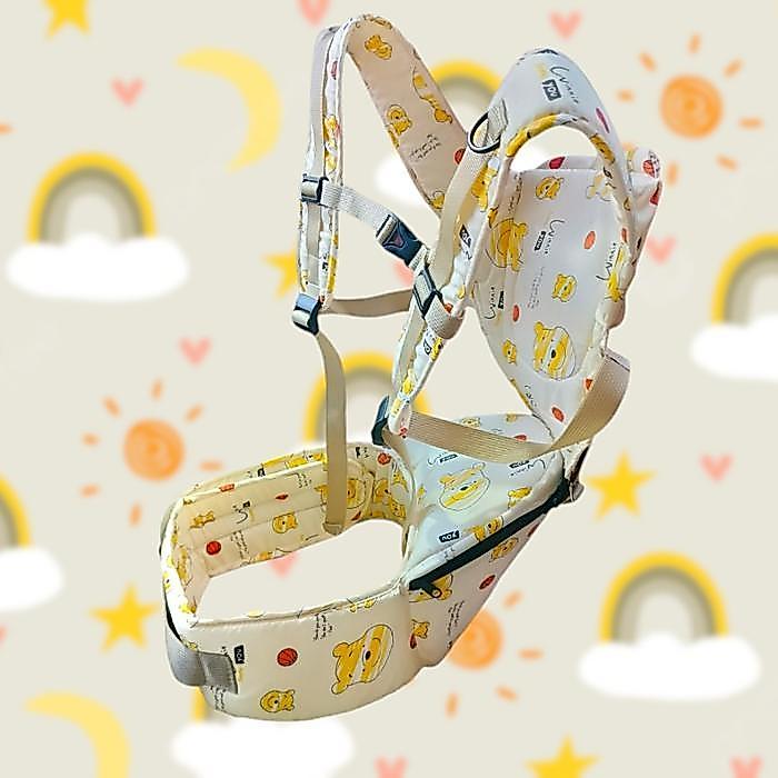 Gendongan Hipseat Bayi Aiebao Diamond 6634 - Biru Rocket - Bunda Abu Dudukan Empuk