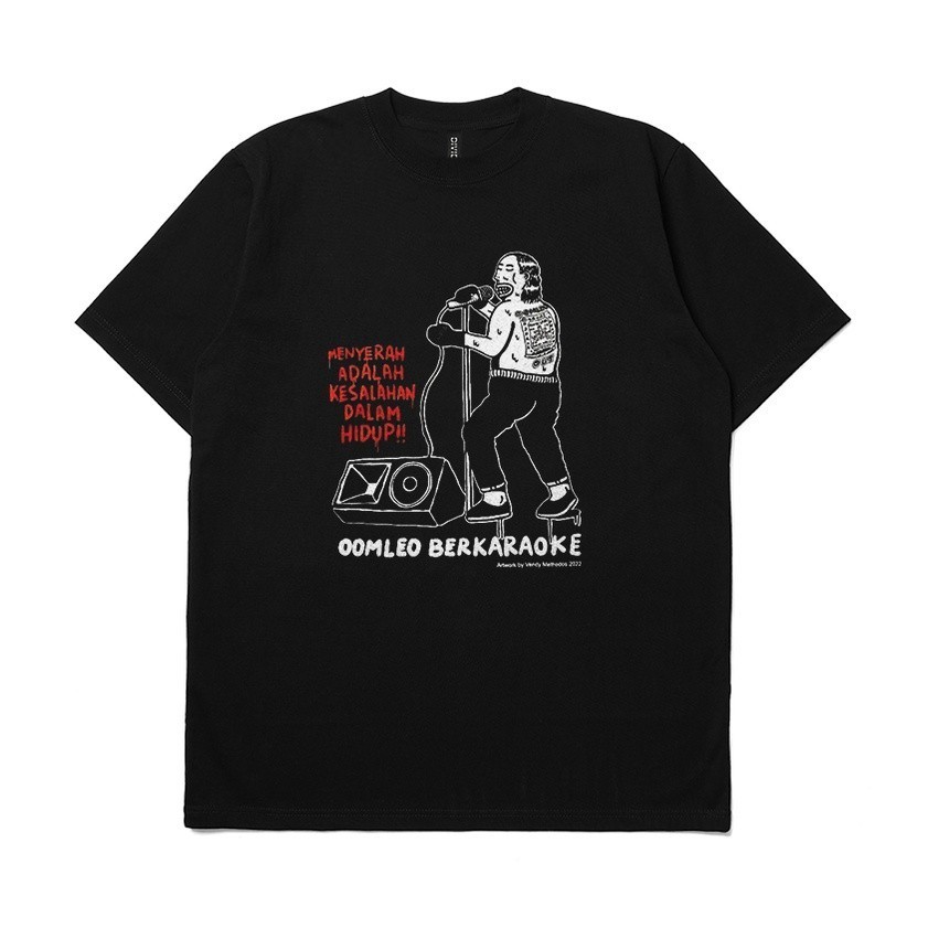 BAND - Oom Leo x Methodos - T shirt Kaos Cotton Combed 24s tebal