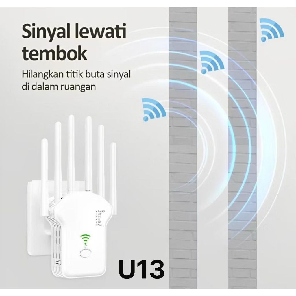 WIFI REPEATER 6 ANTENA (U13 )
