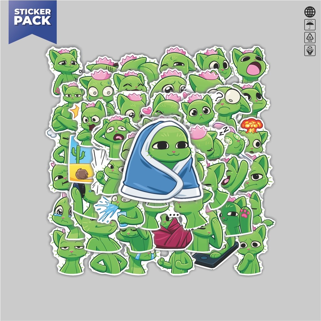 

[100PCS]Stiker Pack Stiker Scratch Aesthetic Vinyl Anti Air Dekorasi Sticker Laptop Buku Journal Koper Helm Casing HP Gitar Helm Skateboard