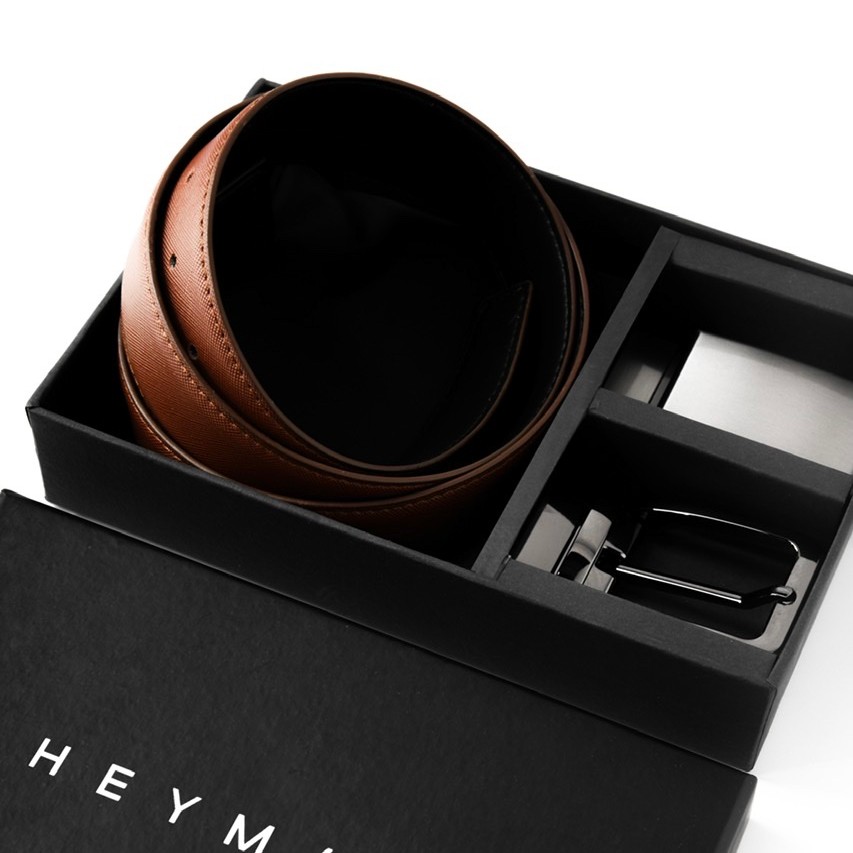 Heymale Reversible Belt Bundling Package Ikat Pinggang Pria