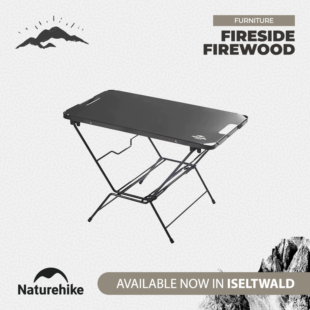 Naturehike Meja Lipat Kayu Bakar NH22JU023 Fireside Firewood Table