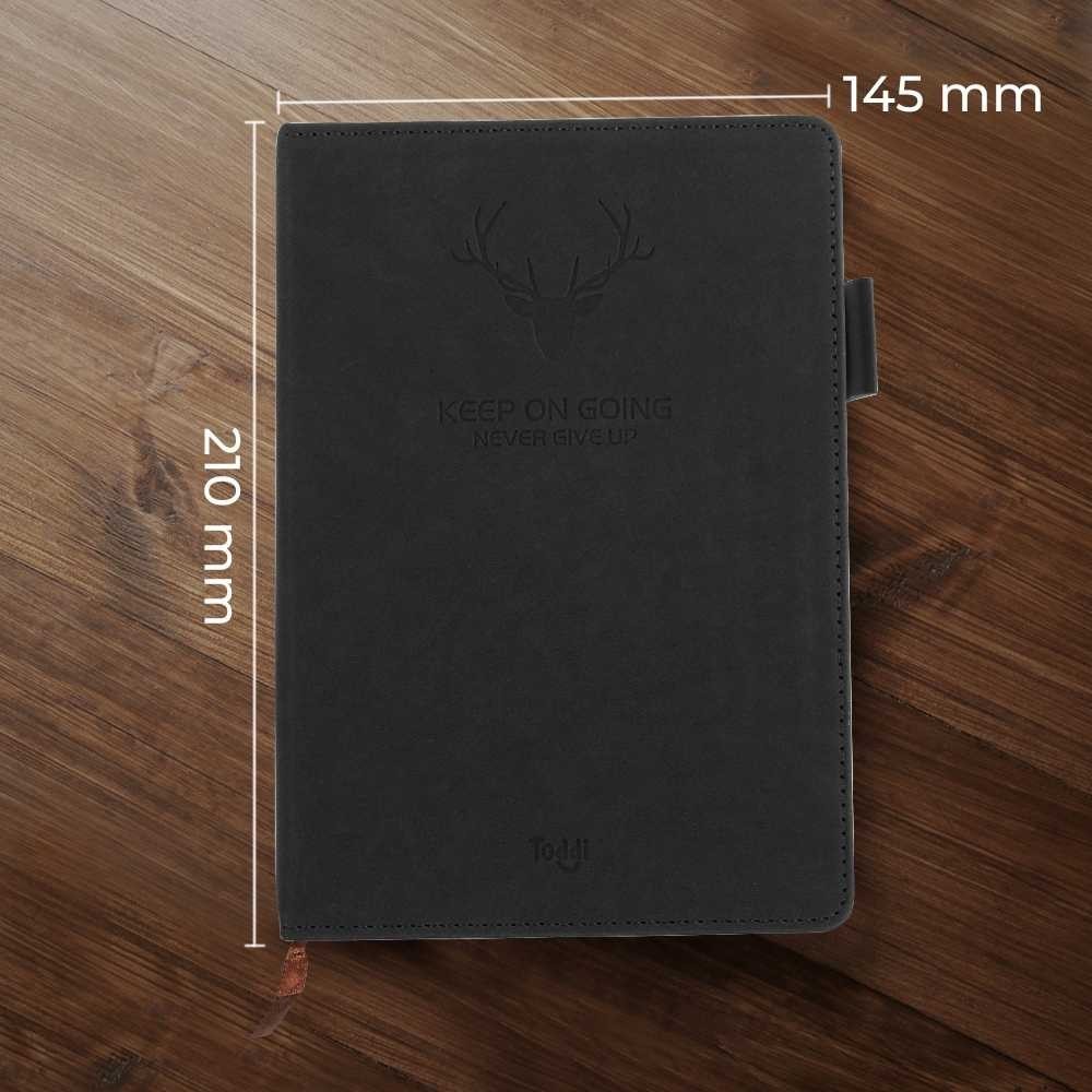 

SHFRSTR Toddi Buku Jurnal Hardcover Notebook Diary 80 GSM 360 Halaman Grid - CW-5025