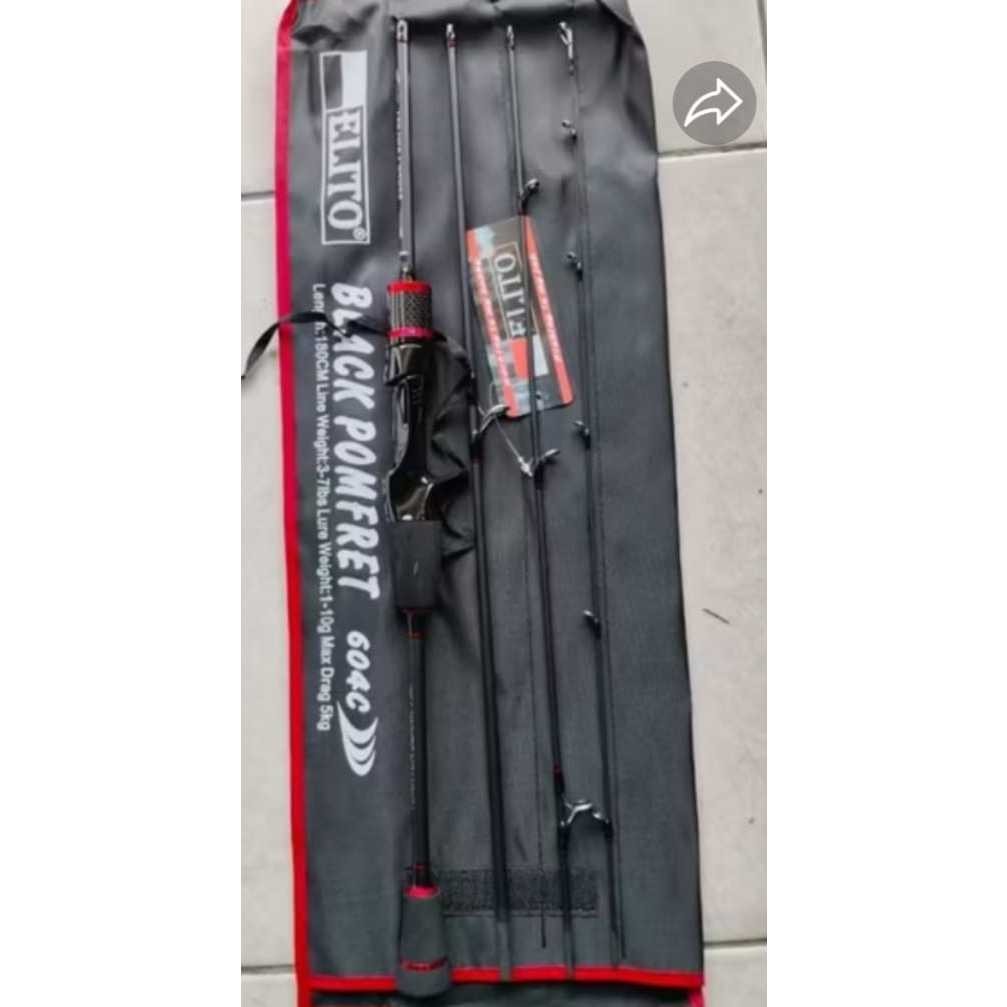 Rod BC / BAITCASTING ELITO UL BLACK POMFRET TRAVEL ROD