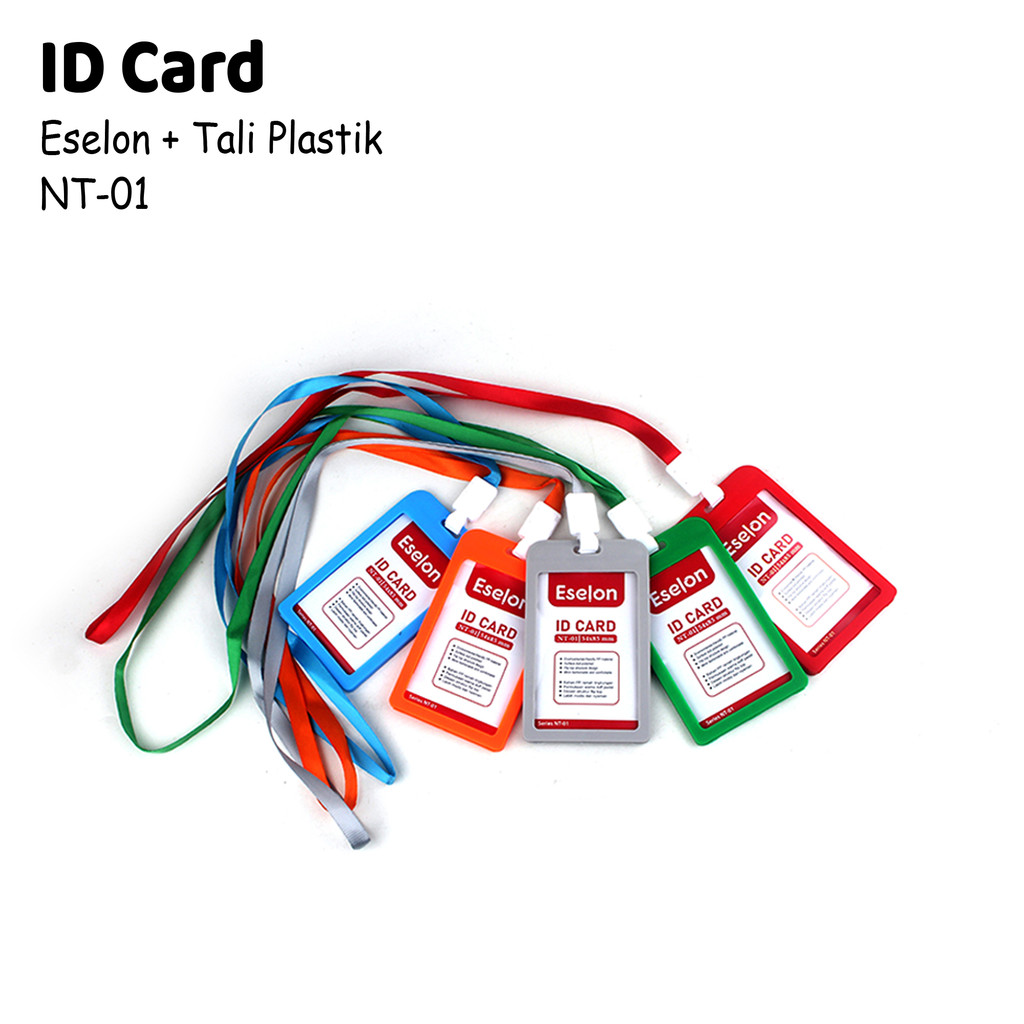 

1buah Cantolan ID card B1 + Tali / Tempat ID Card Plastik + Tali (NT-01)
