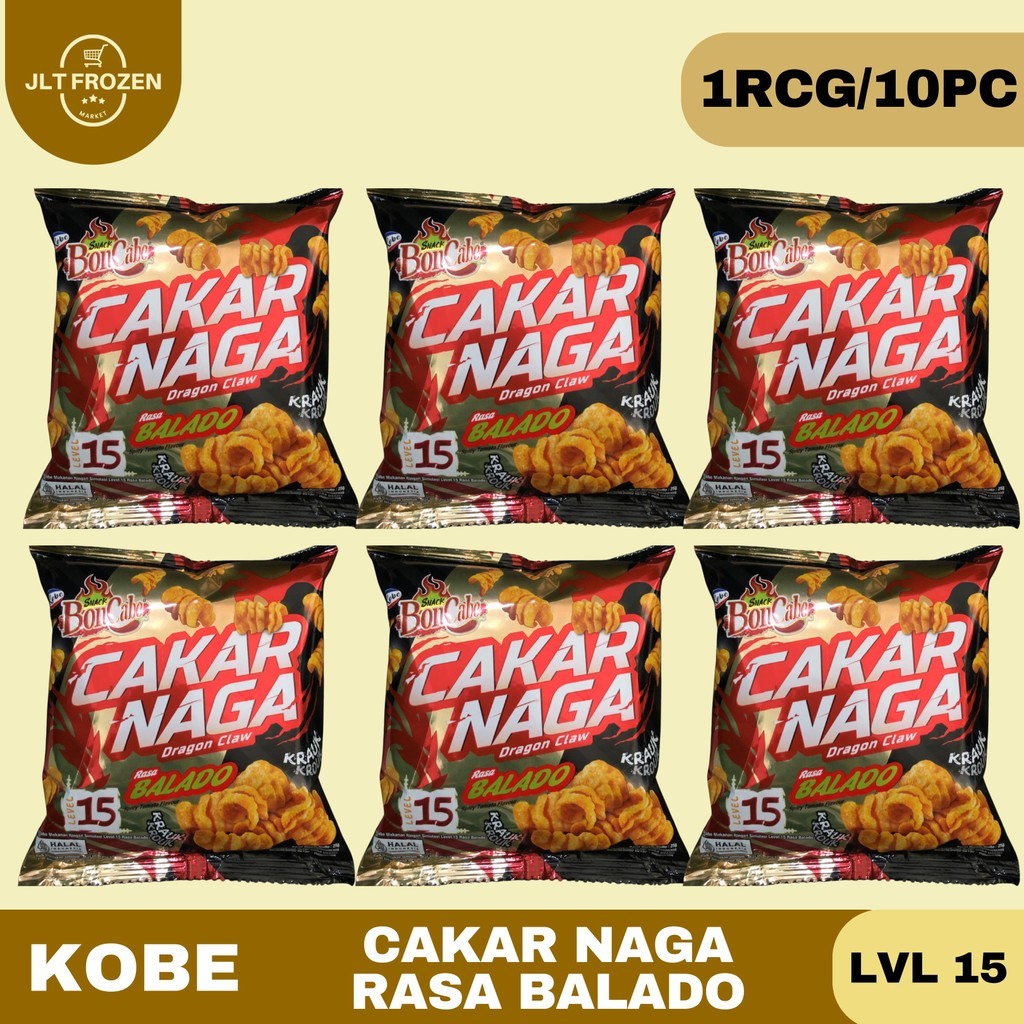 

Kobe Boncabe Cakar Naga Level 15 kemasan 25g - 1RCG/10PCS / Rasa Balado /Kobe Cakar Naga / Dragon Claw