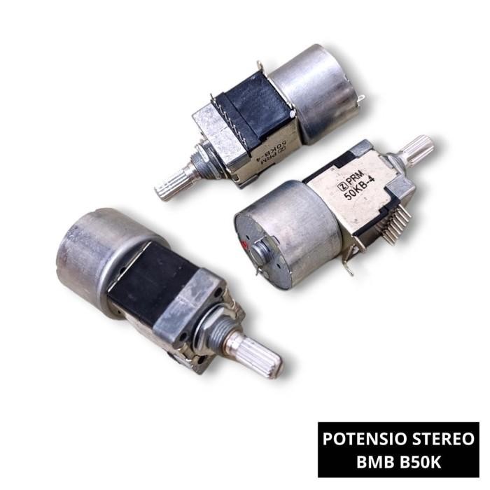 (BACA DESKRIPSI) Potensio BMB Stereo 50K Original Potensio Motor 50 Kilo