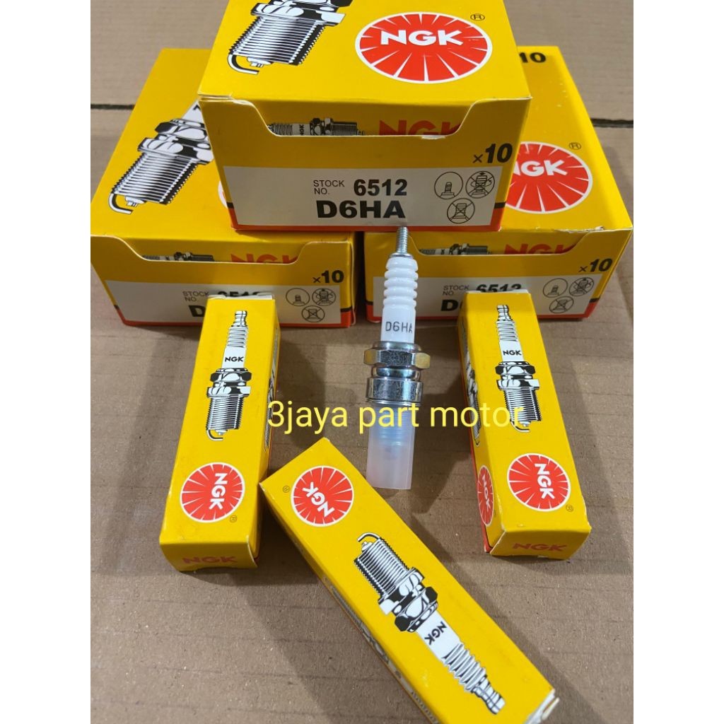 Busi NGK D6 D6HS Motor Honda Astrea C90 S90Z 1kotak(10pcs)/Eceran Busi NGK D6 D6HS/D6HA Motor Honda 