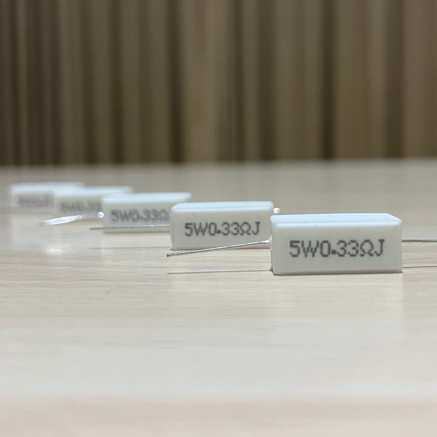 RESISTOR 5 WATT 5W 0.33OHM 0.33 OHM Ω 0.33R