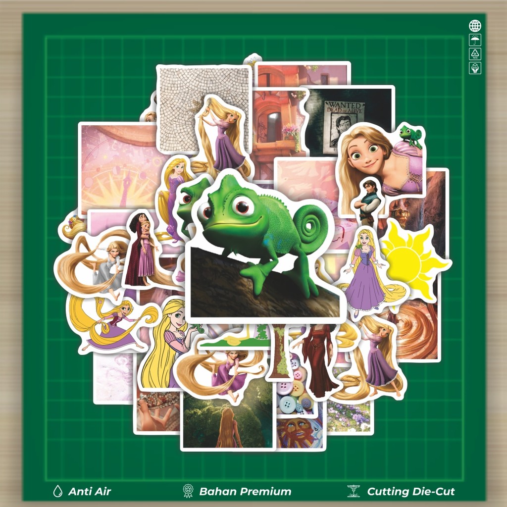 

HOT 50 PCS STIKER Stiker Kartun Rapunzel V1 Stiker Fashion Cars Decal Dingin Kartu Album Custom Vinyl Anti Air- Sticker Aesthetic Buku Journal Koper Casing HP Tablet Laptop Helm Motor Botol Minum