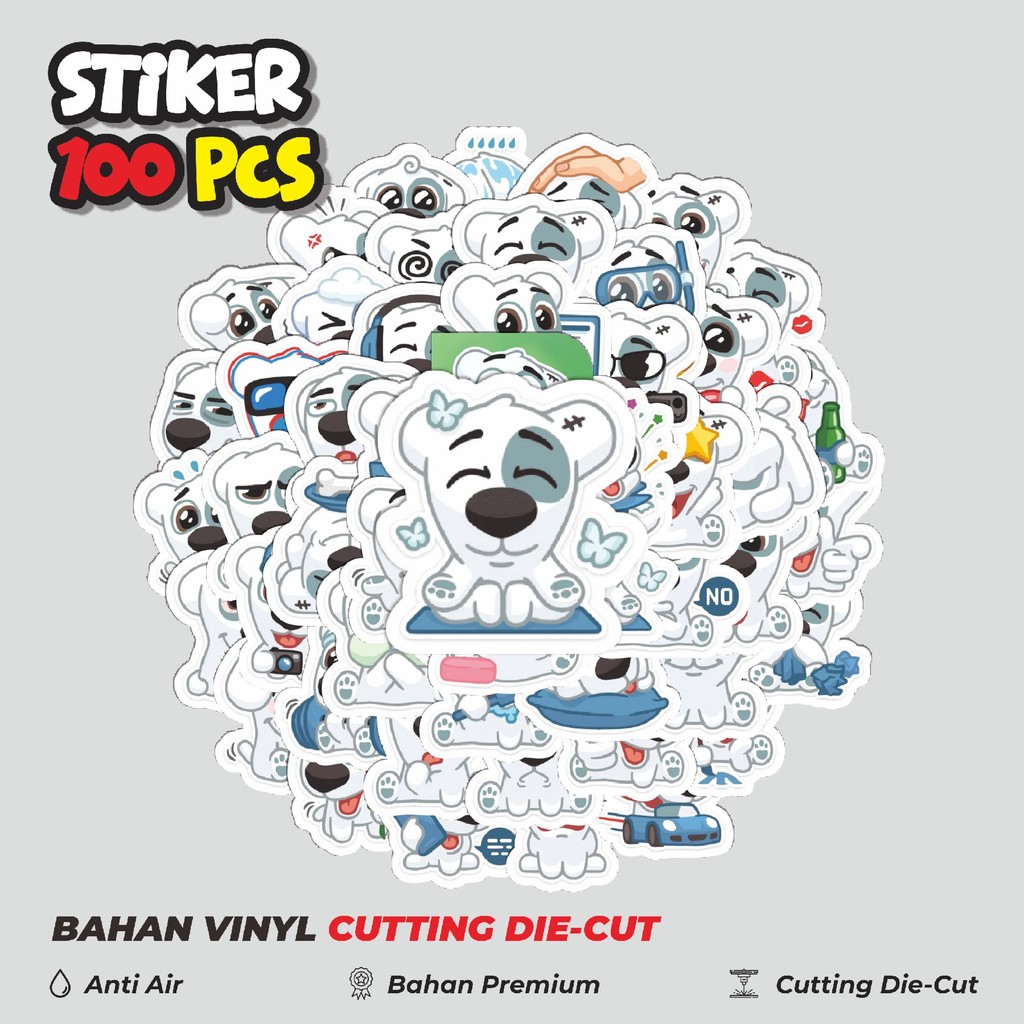 

Terbaru! 50 pcs Funny Character Spotty The Cute Dogo Dekorasi Lucu Kreatif untuk Notebook, Skateboard, HP