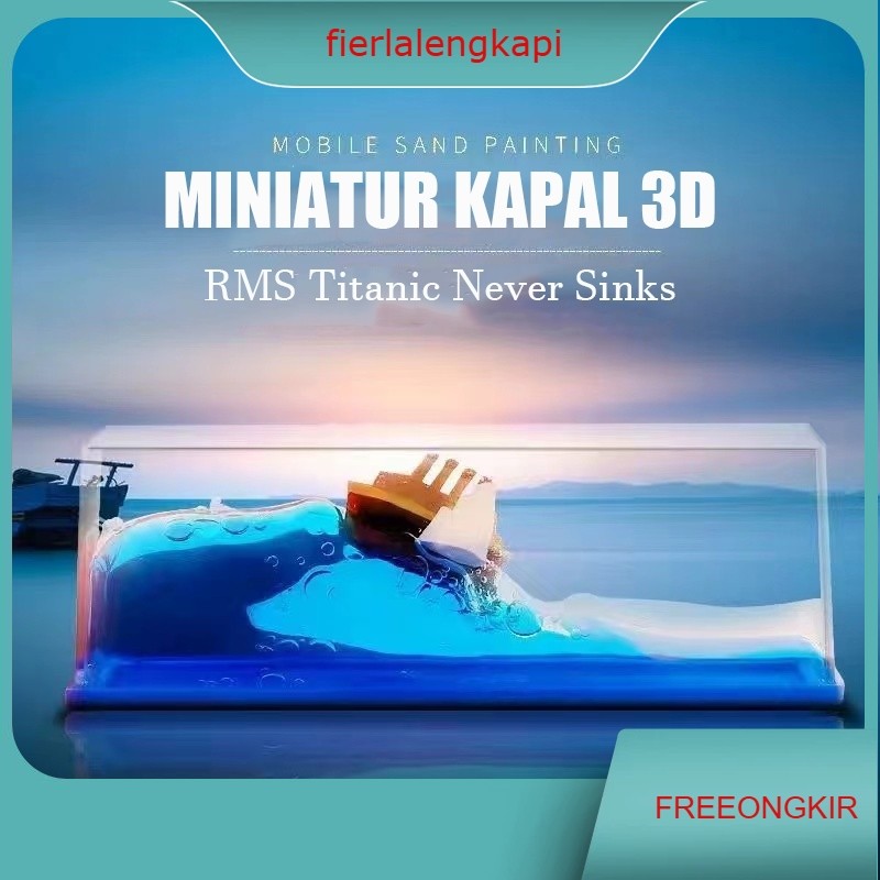 Kapal Hiasan Titanic Dekorasi Mobil Kapal One Piece Pajangan Kapal Pesiar Ornamen Mengambang