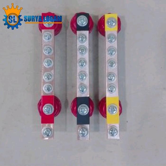 Busbar tembaga RST 3mm x 15mm x 15cm tembaga murni