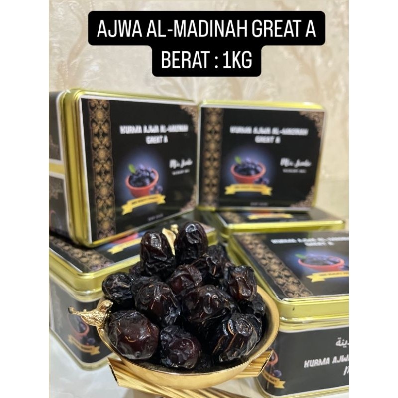 

kurma ajwa premium kemasan kaleng 1 kg