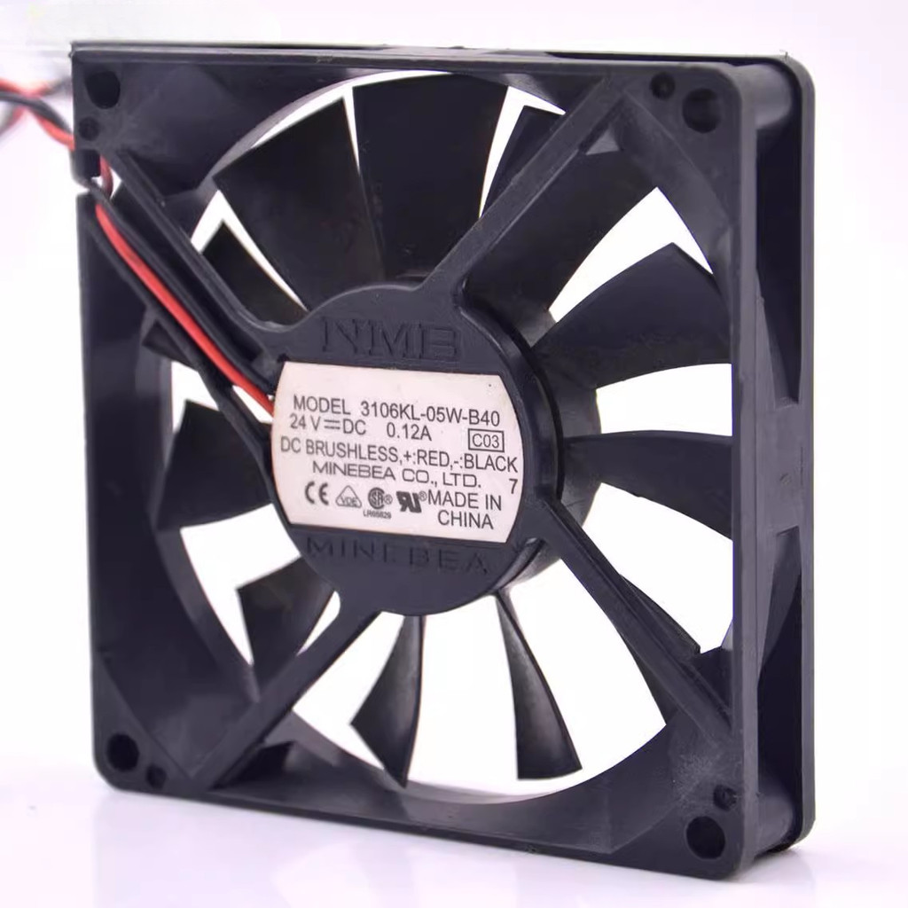 3106KL-05W-B40 NMB-MAT for NMB Inverter Server Cooling Fan DC 24V 0.12A 80x80x15mm 8cm