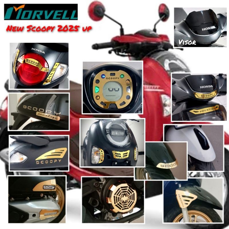 Ready New Scoopy 2025 paket aksesoris garnish variasi body cover garnis