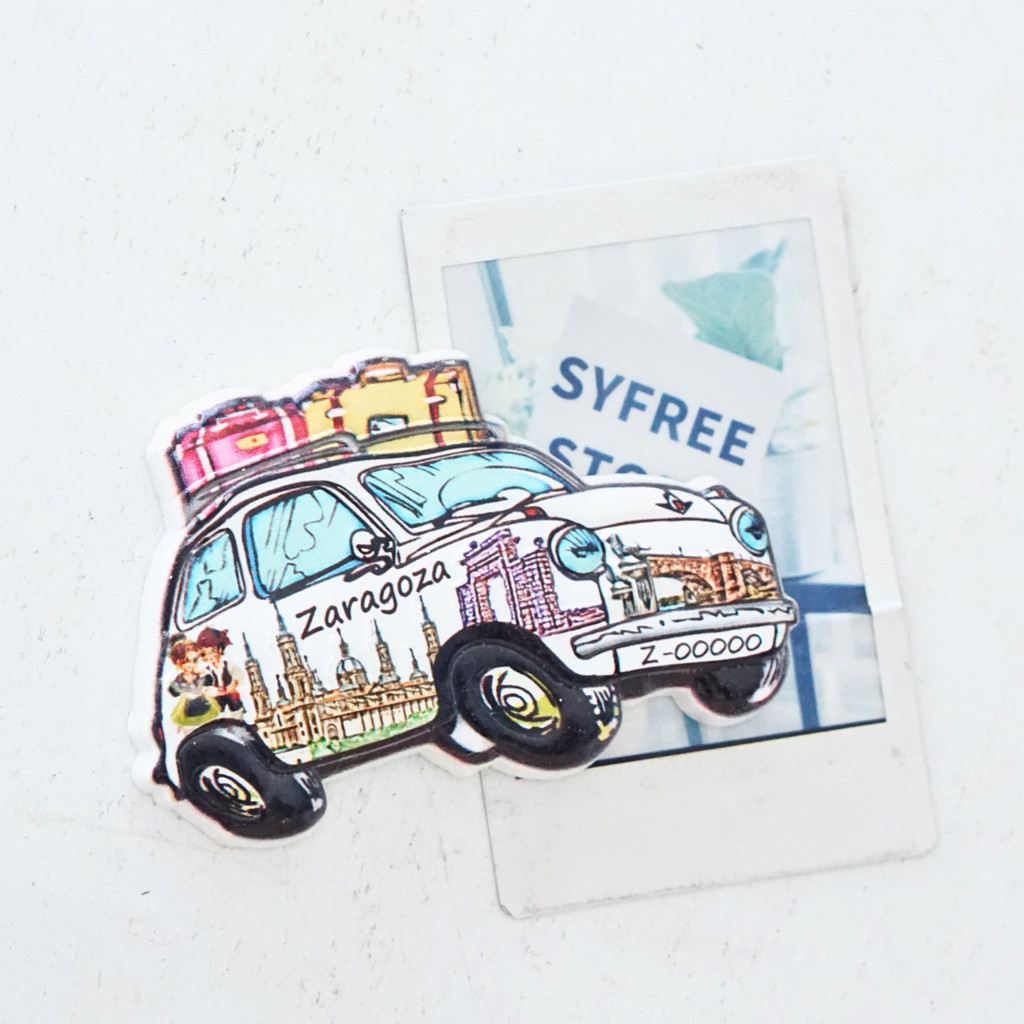 Zaragoza Fridge Magnet, Landscape Fridge Magnet, Zaragoza Fridge Magnet, Zaragoza Tourist Souvenir, 