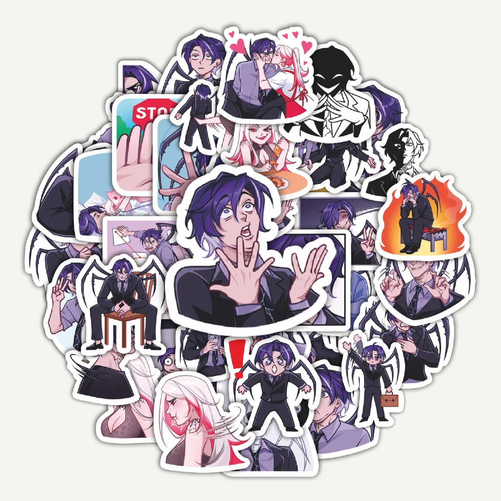 

Sticker Pack Funny Character Kato The Spider Lover | Sticker TUMBLR | Stiker LAPTOP KOPER HELM