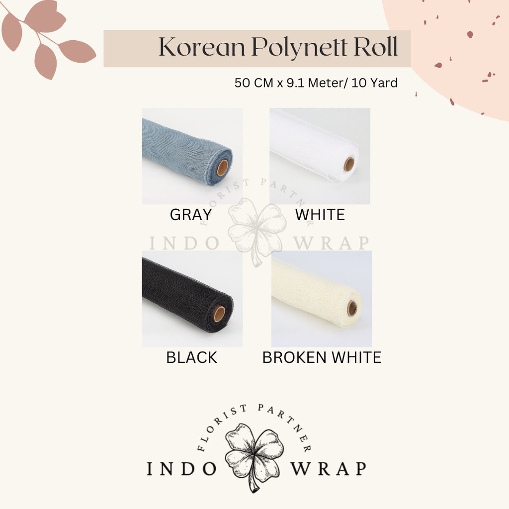 

KOREAN POLYNET ROLL FLOWER WRAPPING