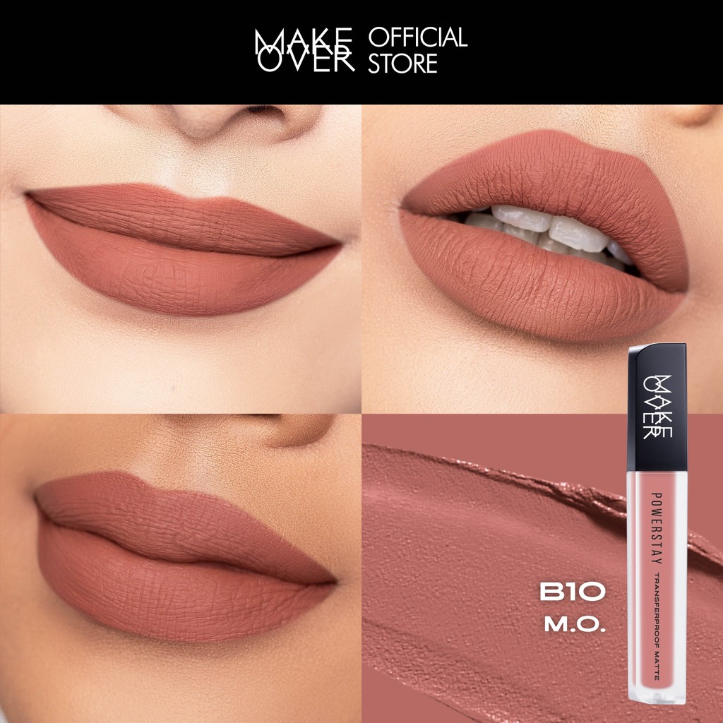 [NED Gift Not For Sale] MAKE OVER Powerstay Transferproof Matte Lip Cream B10 M.O. 4.5 g