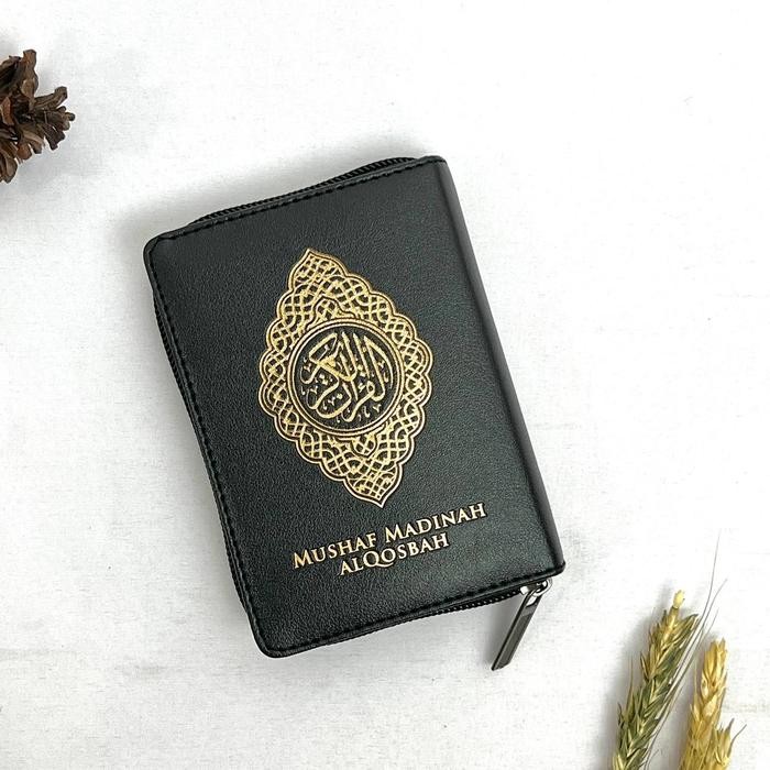

Al-Qur'an Madinah A7 Resleting Tajwid Ustmani Alqosbah Quran - Hitam