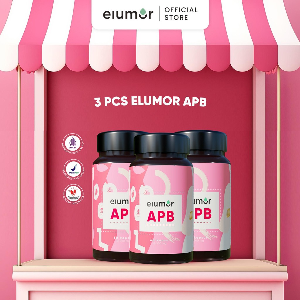 Paket 3 PCS Elumor APB isi 60pcs | Minumal Herbal