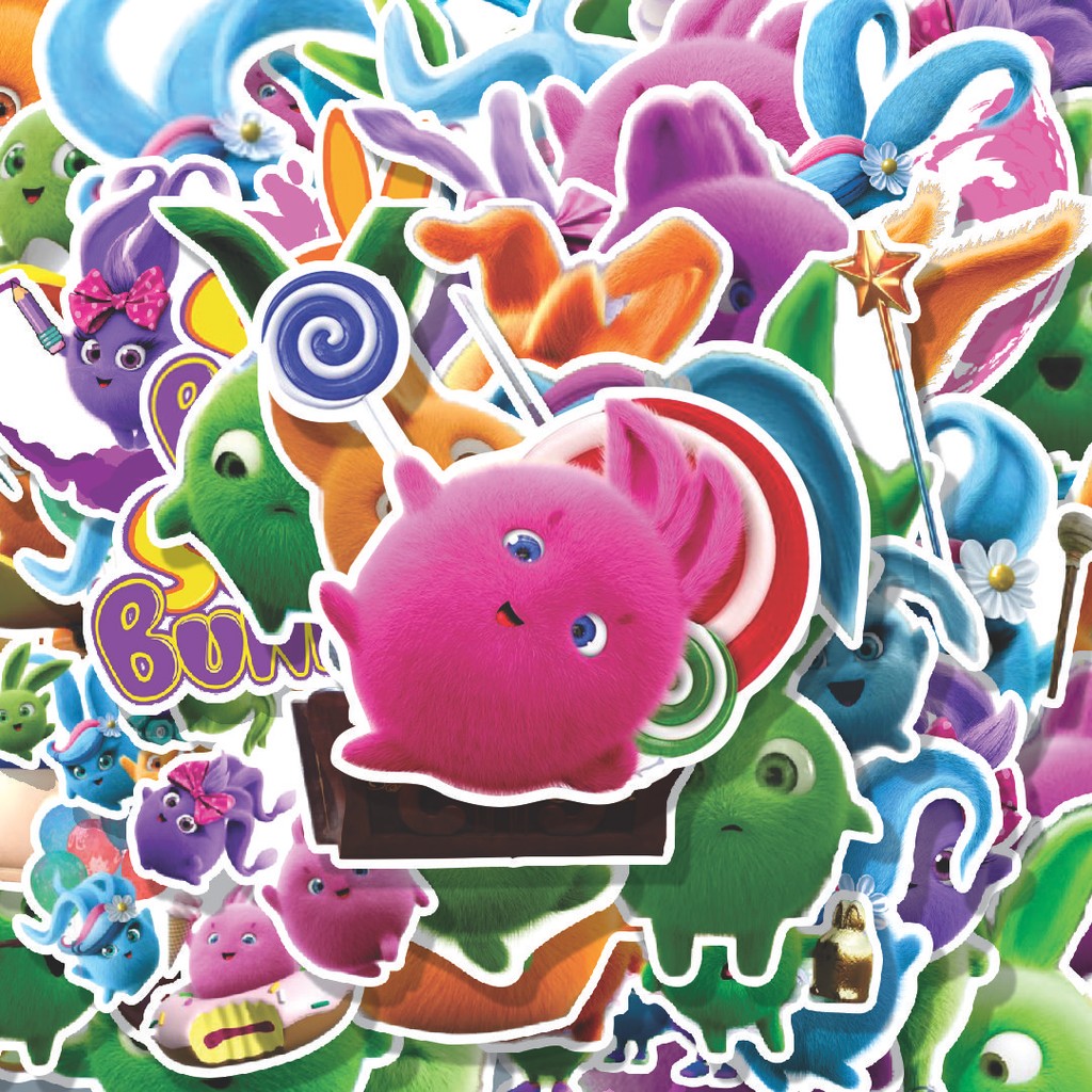 

100PCS Lucu Stiker Kartun Sunny Bunnies Stiker Aesthetic Stiker Anti Air Stikers Berperekat Waterproof sticker decal buat Motor Helm Buku Journal Koper Casing HP Laptop Botol Minum Hadiah anak