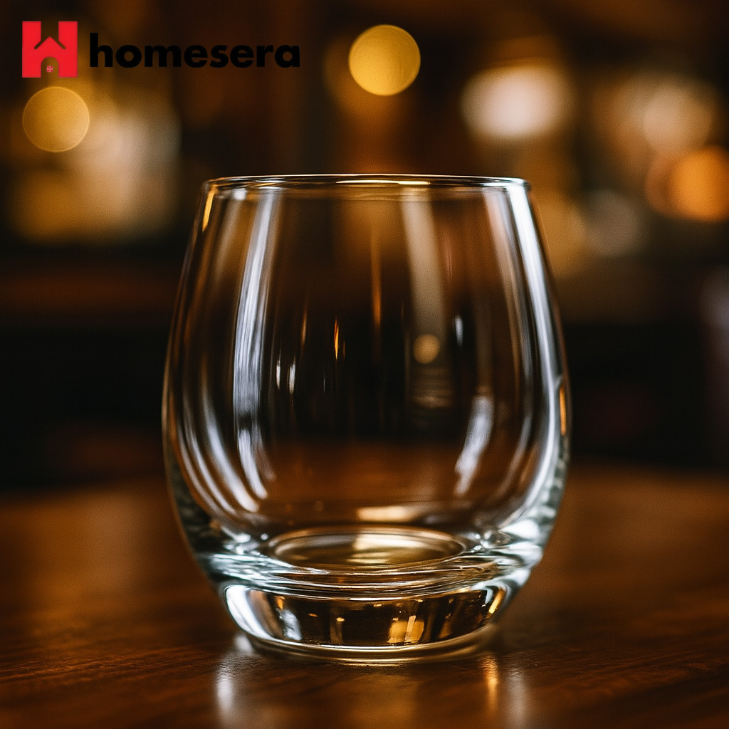 Gelas Kaca Bening Lengkung Premium 300ml (6pcs) | Gelas Kaca Es Teh | Gelas Kaca Kecil Bening | Gela