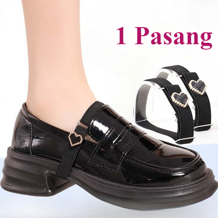 1Pair Tali Heels Wanita Adjustable Strap Heels Elastis Tali Sepatu Heels Tali Heels Pengganti
