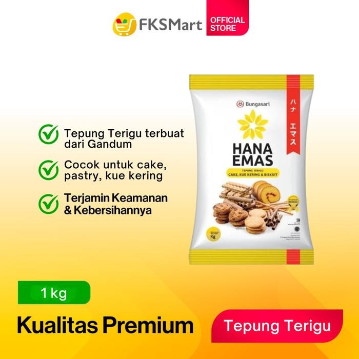 

PROMO! HANA EMAS Tepung Terigu 1 kg