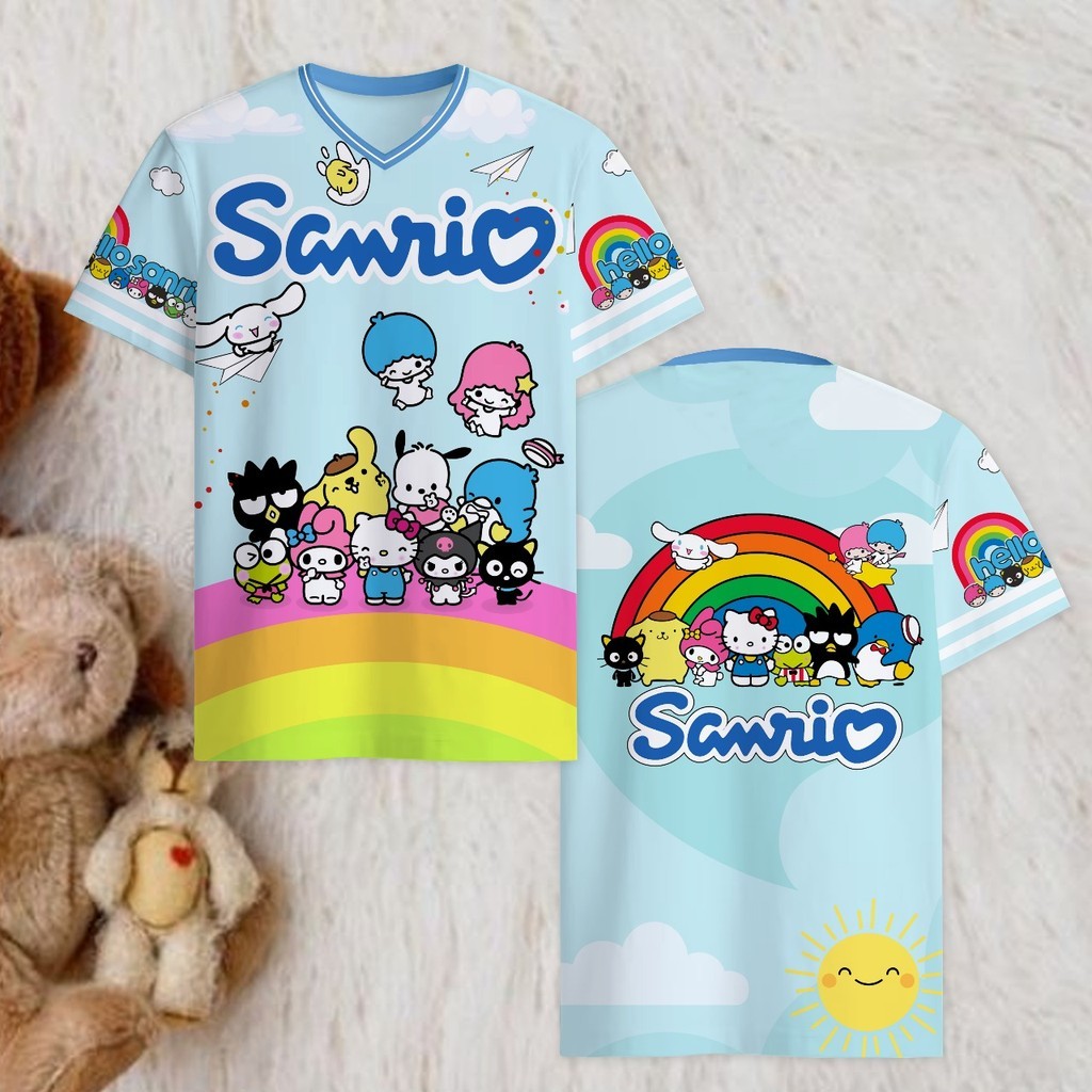 BAJU JERSEY ANAK LAKI LAKI DAN PEREMPUAN MOTIF ANIME SANRIO / BAJU OLAHRAGA UNISEX KEREN COSPLAY LEN