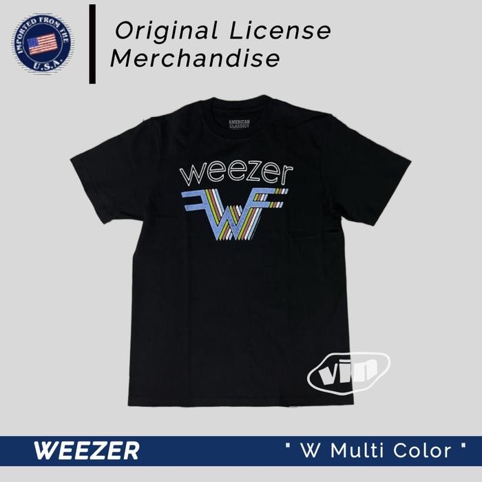 (COD) Weezer Kaos T-shirt Music tag Original Tag Official License ORI - S